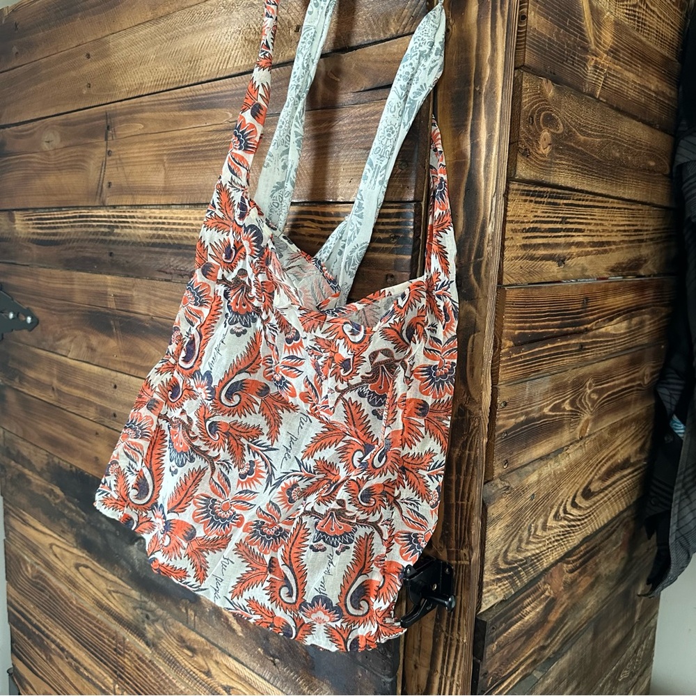 Boho Floral Market Tote Bag Bundle Lightweight Gauze Beach Free People Style